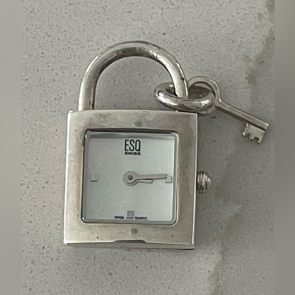ESQ Movado Swiss Silver MOP dial Lock Watch - Picture 11 of 12
